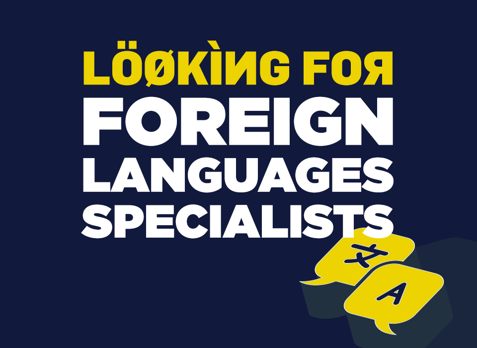 SRI angajează cunoscători de limbi străine